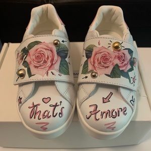 Dolce & Gabbana Rose Toddler Sneaker Size 26(US 9)